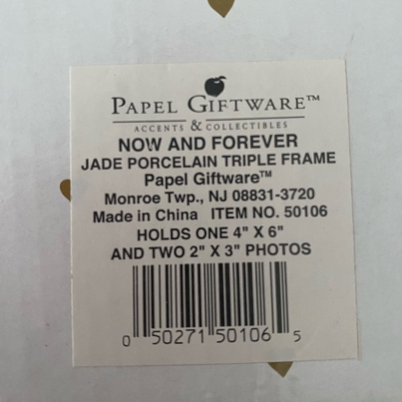 Cream Jade Porcelain Wedding Frame - Picture 7 of 7